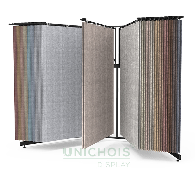 customization of metal carpet display racks